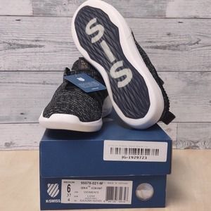 K Swiss Gen K Icon Knit Sneaker 6 Black Gray Heather